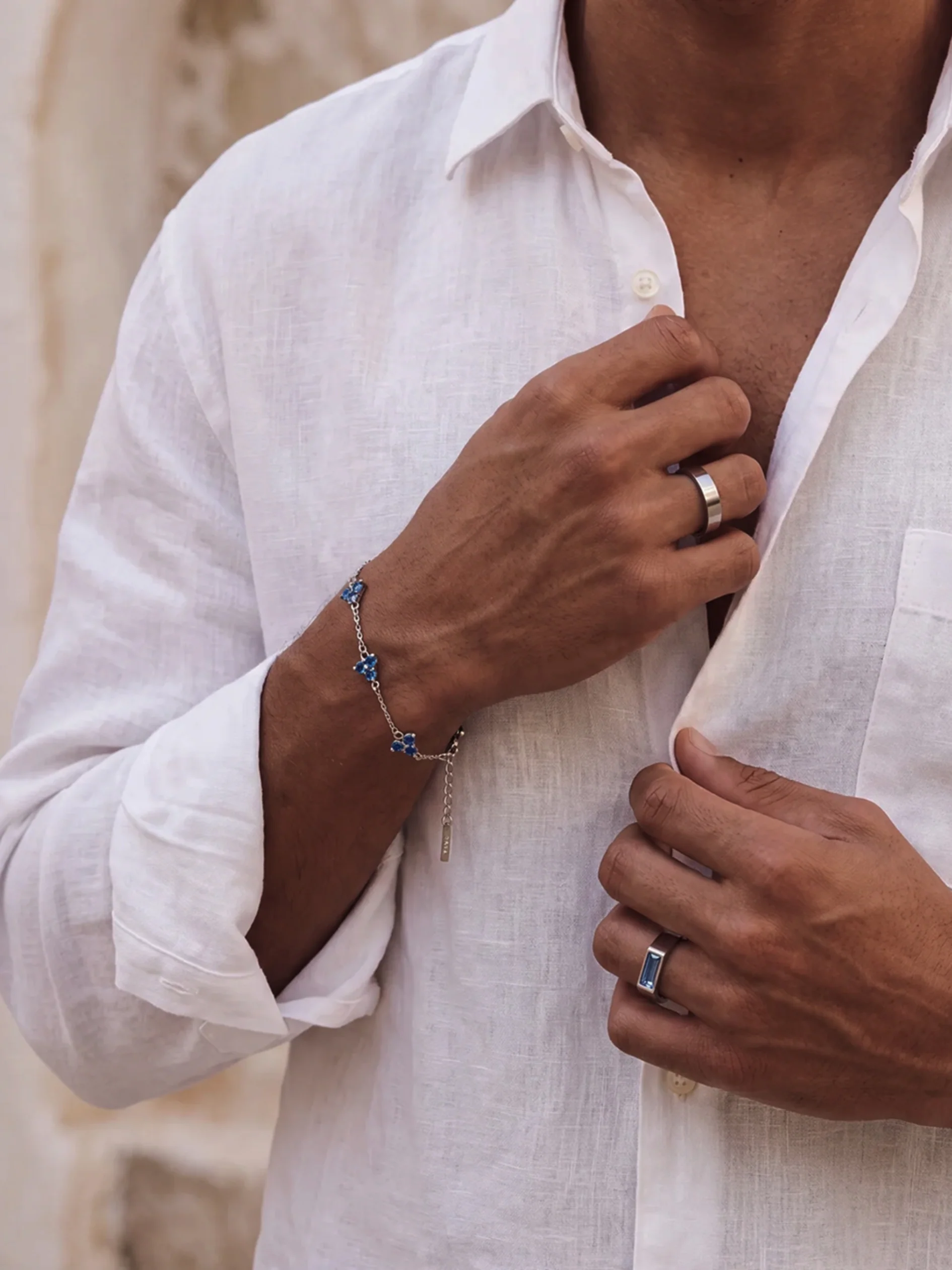 CLOVER BRACELET SET | Silver - Image 3
