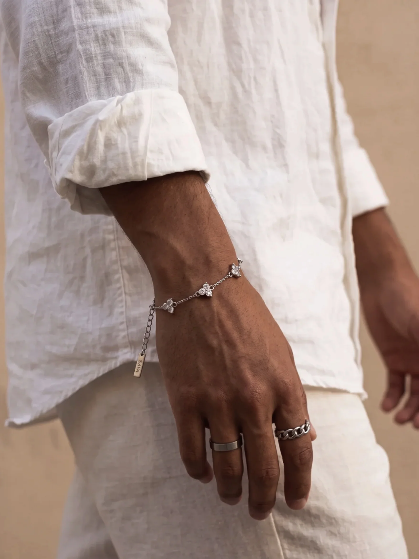 CLOVER BRACELET SET | Silver - Image 6