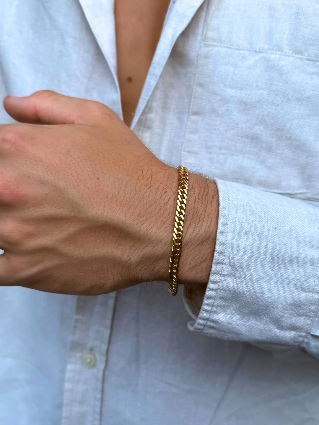 CUBAN BRACELET 5MM | 18K Gold - Image 2