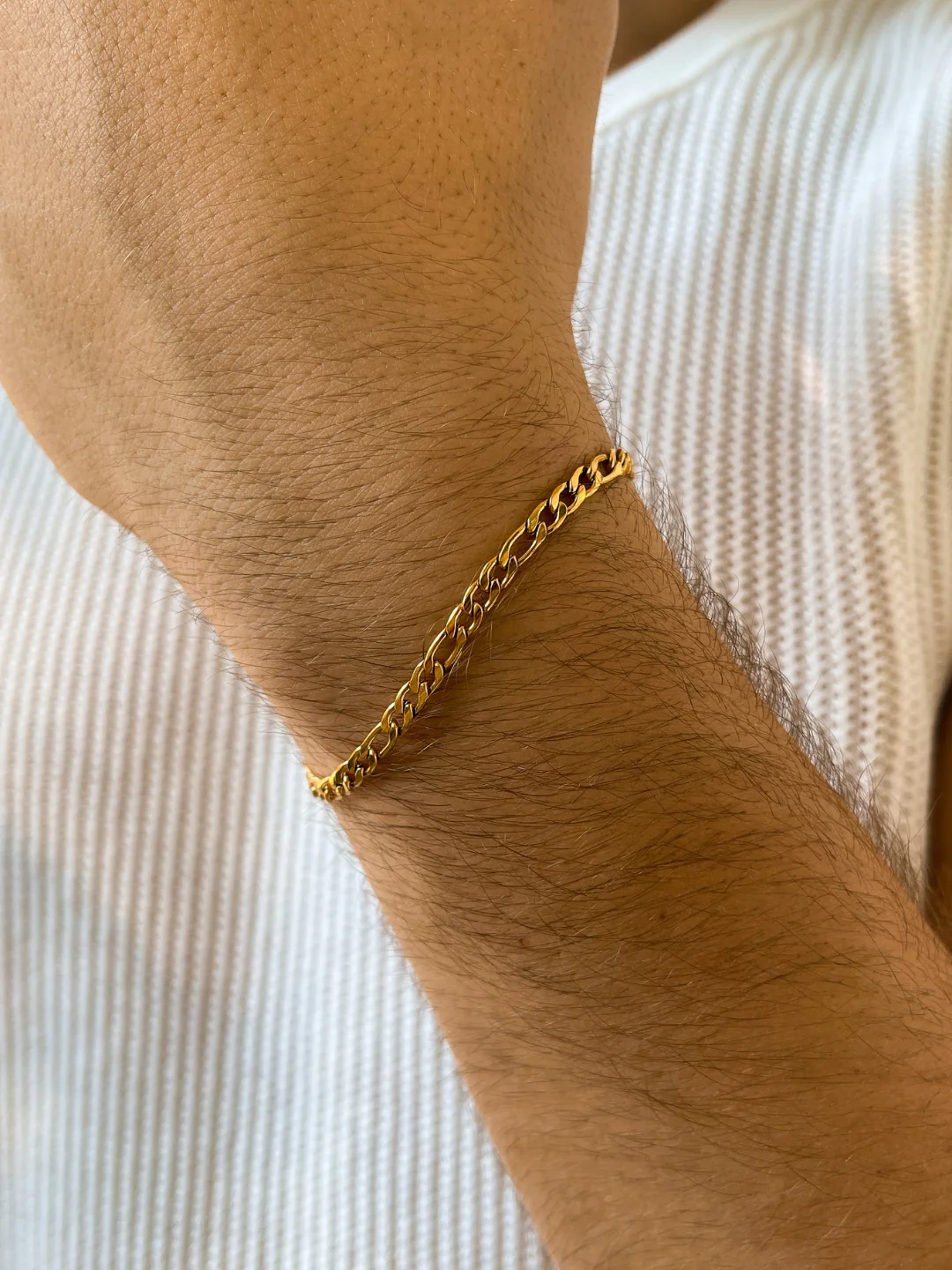 FIGARO BRACELET 3MM | 18K Gold - Image 4