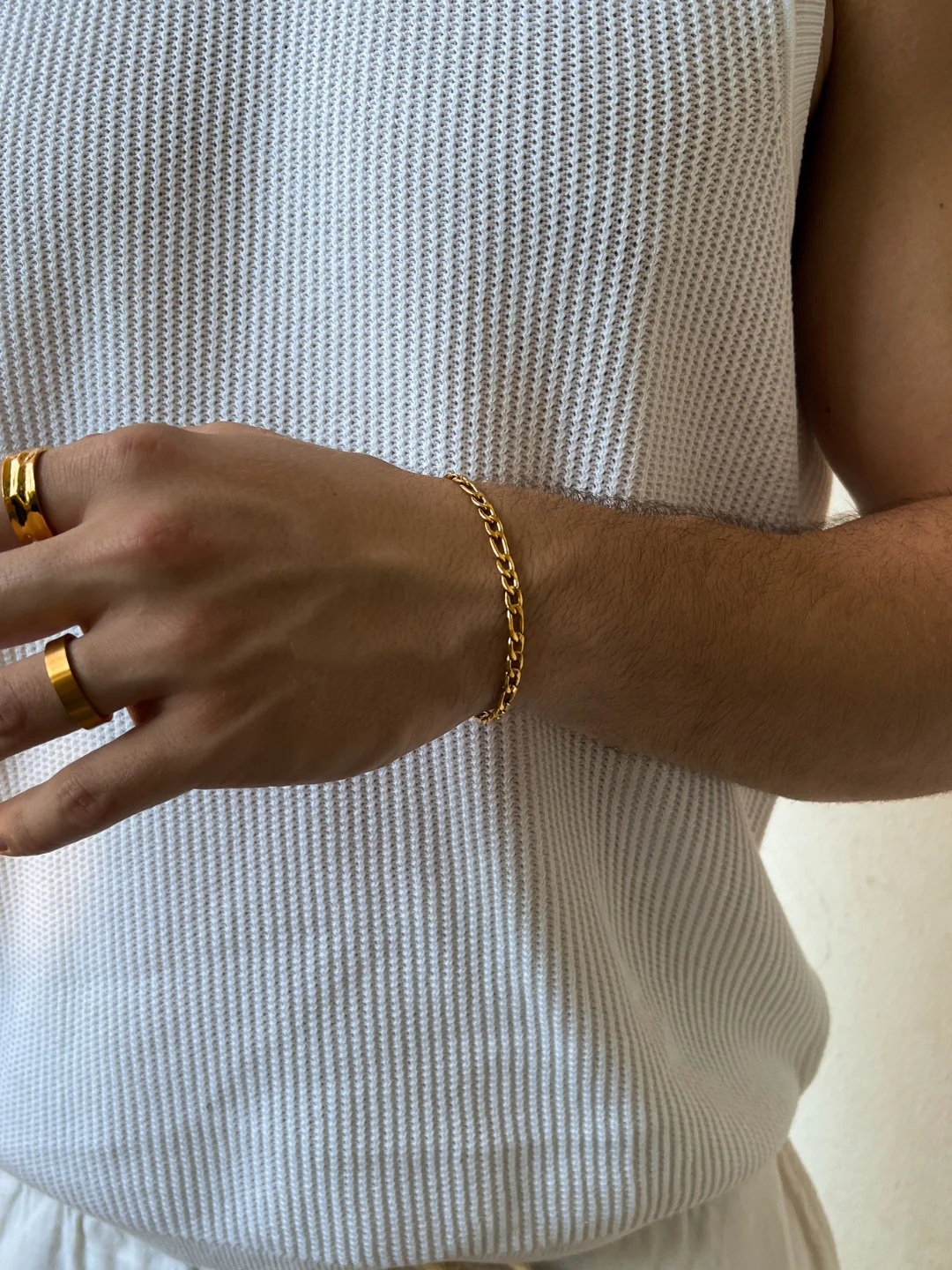 FIGARO BRACELET 5MM | 18K Gold - Image 2