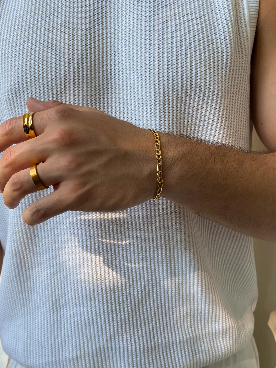 FIGARO BRACELET 5MM | 18K Gold - Image 5