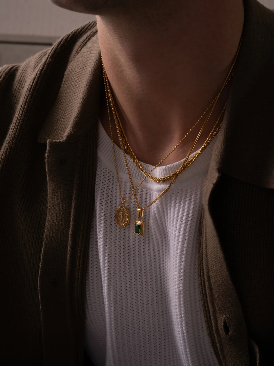 GREEN GEMSTONE CHAIN | 18K Gold - Image 5