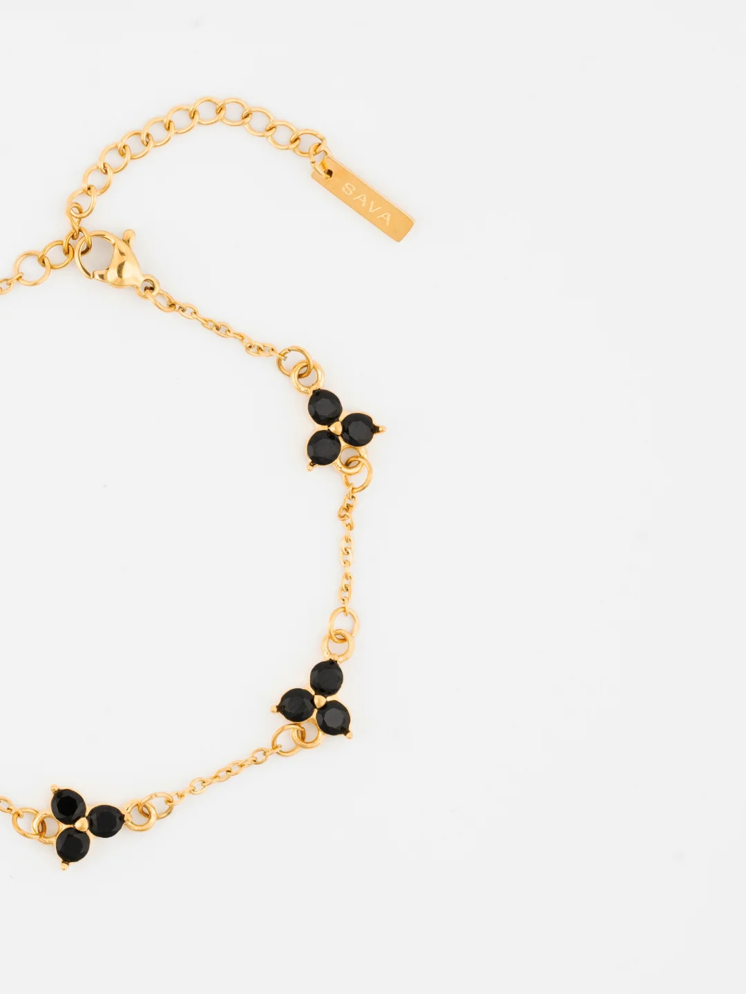 MIDNIGHT CLOVER BRACELET | 18K Gold - Image 3