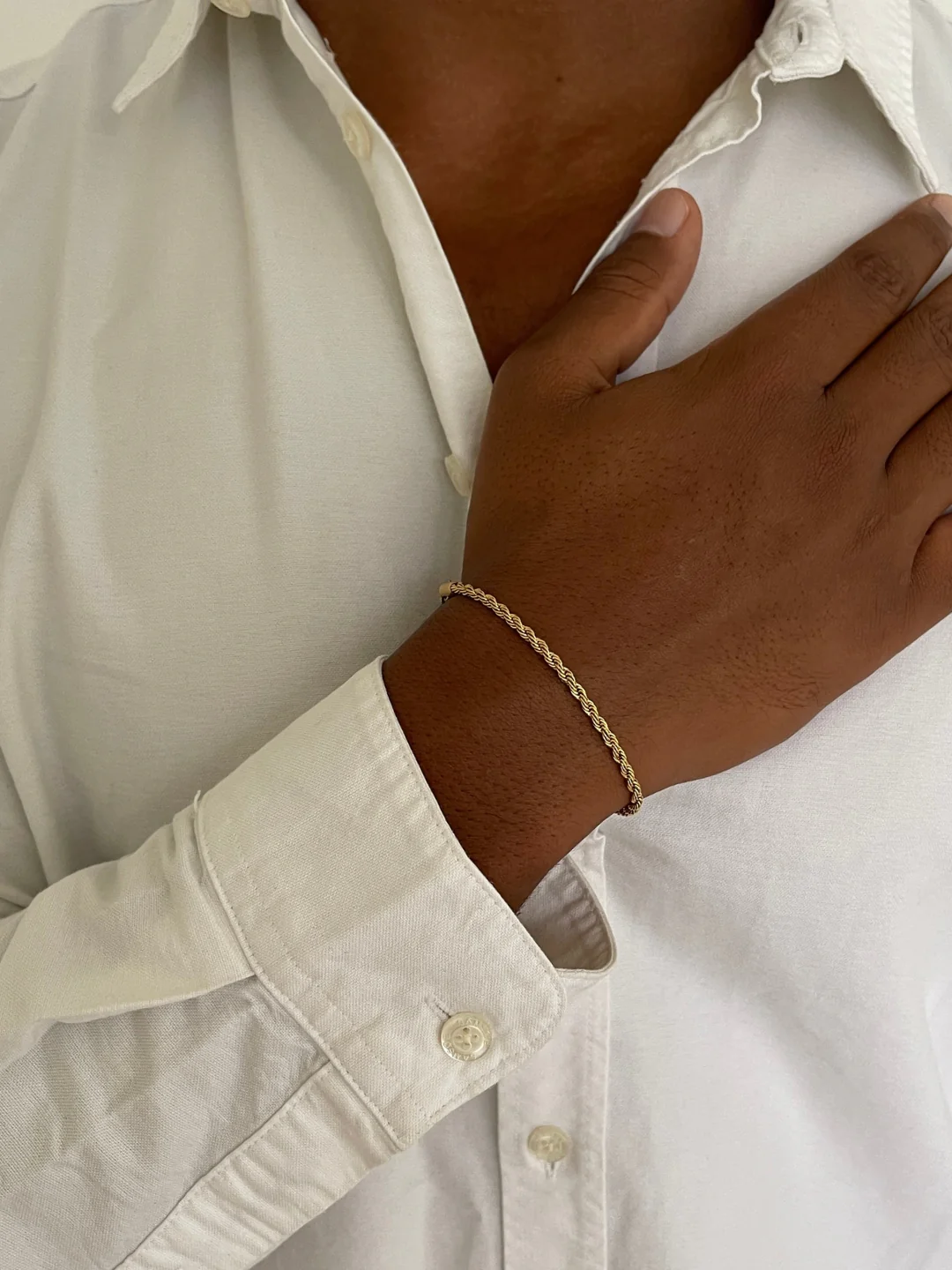 ROPE BRACELET 3MM | 18K Gold - Image 6