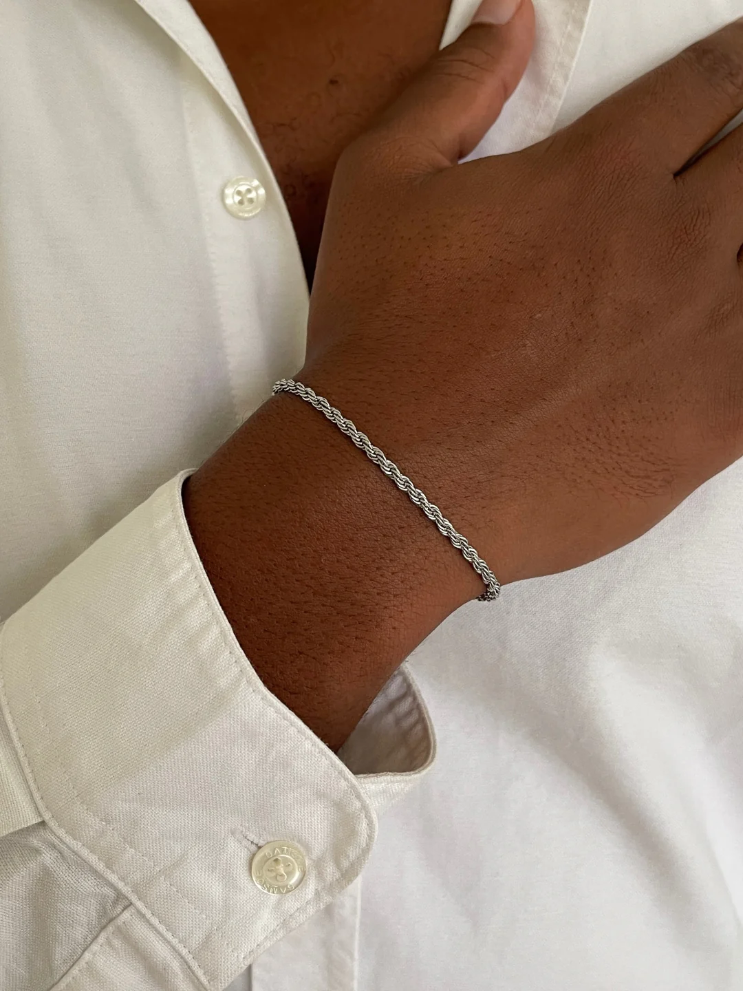 ROPE BRACELET 3MM | Silver - Image 5