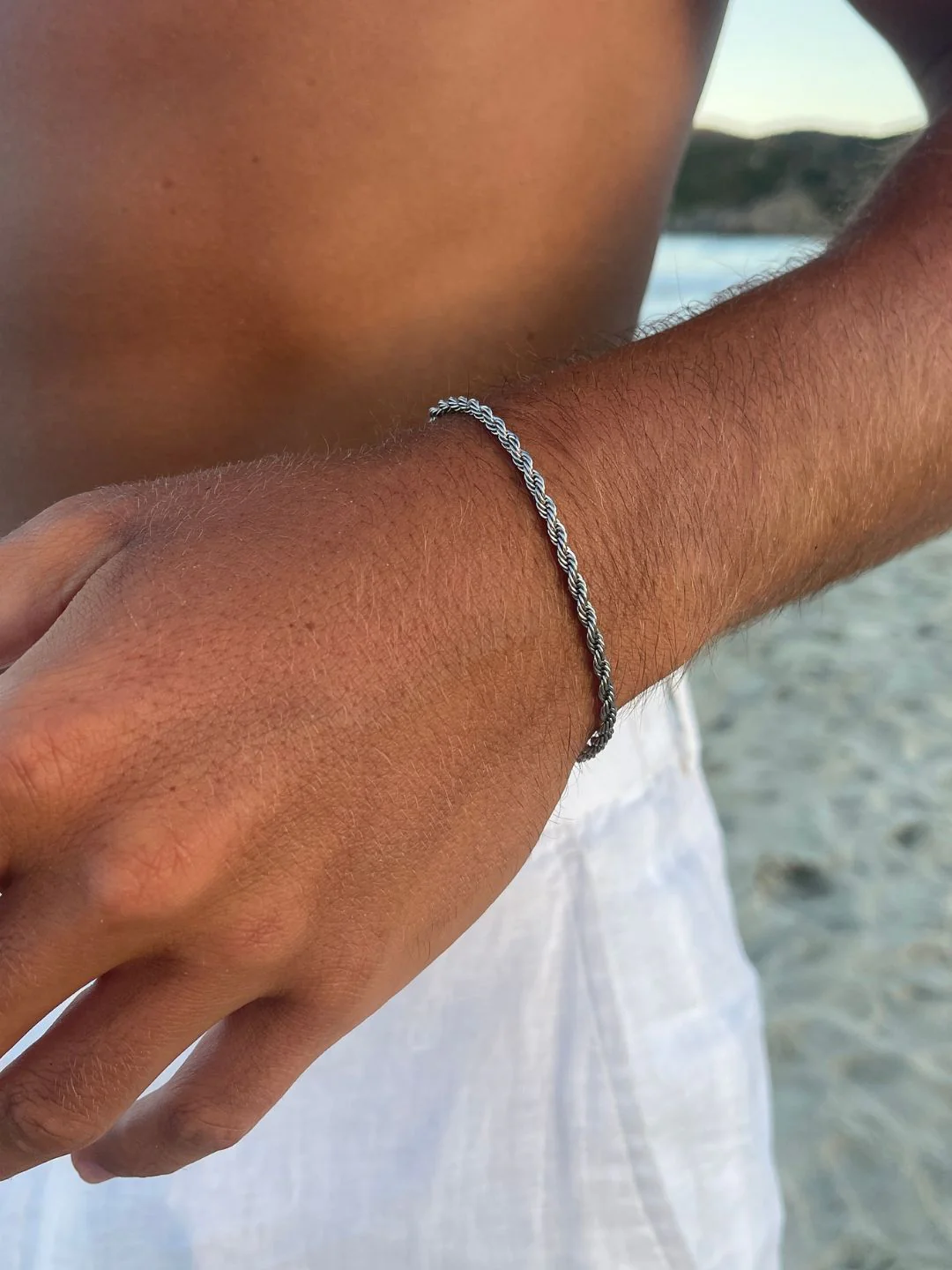 ROPE BRACELET 3MM | Silver - Image 6
