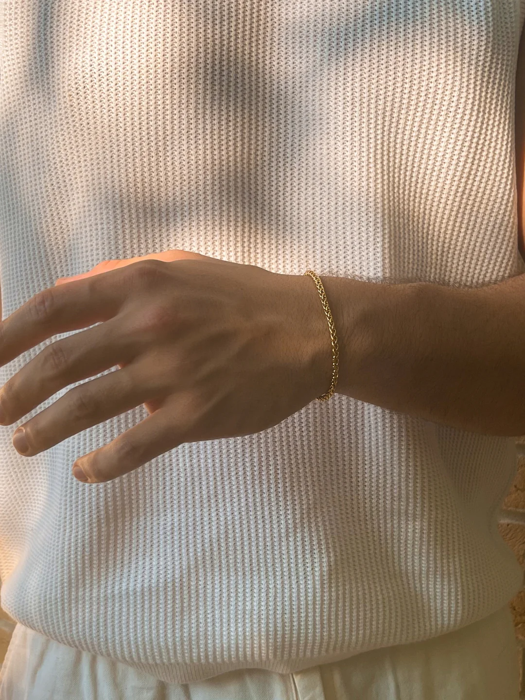 WHEAT BRACELET 3MM | 18K Gold - Image 5