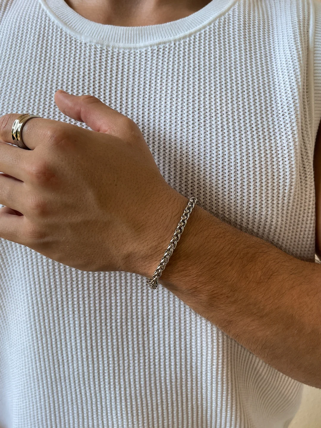 WHEAT BRACELET 5MM | Silver - Image 2