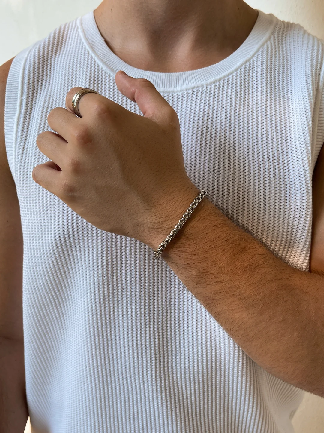 WHEAT BRACELET 5MM | Silver - Image 5