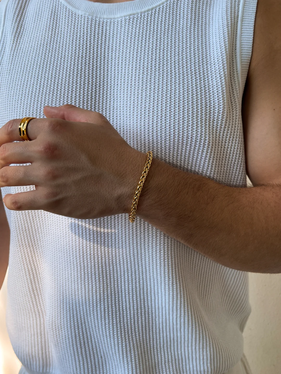 WHEAT BRACELET 5MM | 18K Gold - Image 5