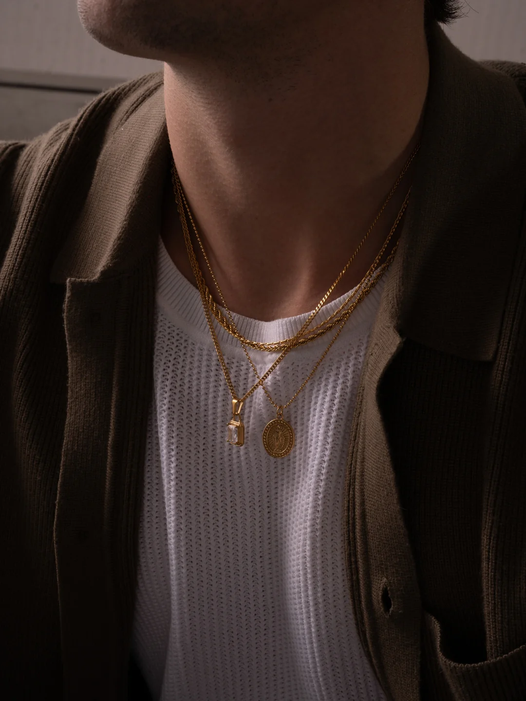 WHITE GEMSTONE CHAIN | 18K Gold - Image 5