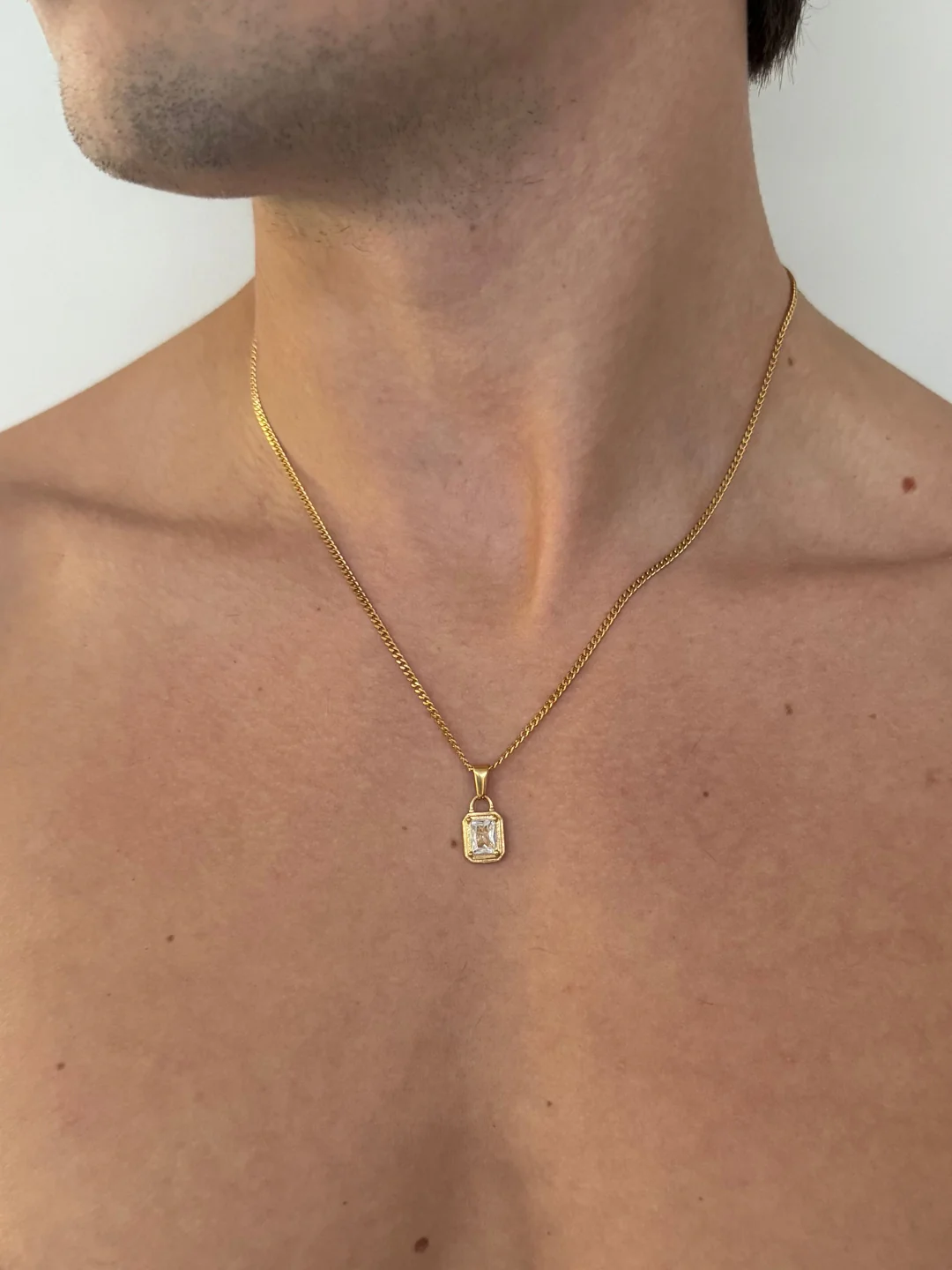 WHITE GEMSTONE CHAIN | 18K Gold - Image 8